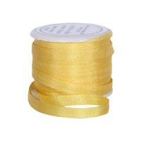 Threadart 100% Pure Silk Ribbon - 4mm Sun Gold - No. 666-3 Sizes - 50 Colors