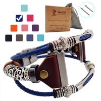 Smatiful Blaze Glitter Bands with Box Pack for Mens, Adjustable Replacement Bracelet Band Compatible with for Fitbit Blaze,Royal Navy Blue