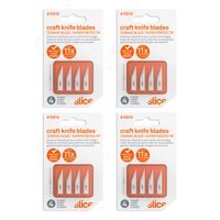 Slice 10519-CS Straight Edge, Pointed Tip Craft Blade, Finger Friendly Ceramic Blade, Lasts 11x Longer than Steel,Pack of 24