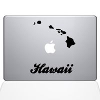 The Decal Guru Hawaii Decal Vinyl Sticker, 13" MacBook Air, Black (1452-MAC-13A-BLA)