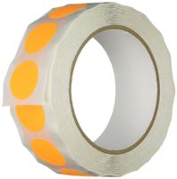 TapeCase Orange Inventory Control Label - 1000 per pack (1 Pack)
