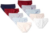 Amazon Essentials Women's Cotton Stretch Bikini Panty, Warm/Cool Assorted, X-Large