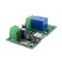 MHCOZY Updated WiFi Wireless Smart Switch Inching Self-Locking Relay Module,Set Inching Time from 0.5 Second to 1 Hour,be Applied to Access Control,DIY WiFi Garage Door Opener (5-32V)