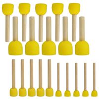 20 PCS Round Sponges Brush Set Kids Painting Tools - Pistha Sponge Painting Stippler Set DIY Painting Tools in 4 Sizes for Kids