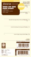 Filofax 2020 Personal/Compact Week on a Page Refill, Cream Paper, Jan 2020- Dec 2020, 6.75 x 3.75 inches (C68439-20)