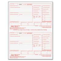 TOPS 22991 W-2 Tax Form, Six-Part Carbonless, 50 Forms (full size 8.5" x 11", detached size is 8-1/2" x 5-1/2")
