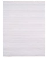 School Smart Primary Chart Paper, 24 x 32 Inches, Ruled 1-1/2 Inch with Dotted Midline, White, 70 Sheets