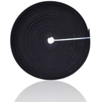 12 Yards Cotton Covered Poly Polyester Boning 12mm Polypropylene (Black)