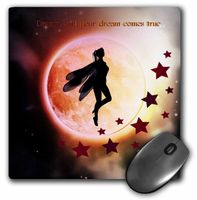 3dRose Fairy Moon Star - Mouse Pad, 8 by 8" (mp_185354_1)