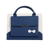 2018 iPad Pro 12.9 Case,taStone Premium PU Leather Handbag Cover with Pocket Cute Business Folio Cover Kickstand Multiple Viewing Angles Folding Stand Smart Case for 2018 Release iPad Pro 12.9,Blue