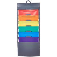 AmazonBasics Hanging 6 Pocket File Folders - Multicolor
