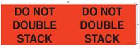 Tabbies Shipping & Handling Labels Fluorescent Red, 3"W x 10"H - 3"Core,"DO NOT Double Stack" Corner Wrap, 250 Labels/Roll, 12 Rolls Per Box (43513)