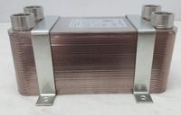 70 Plate Water to Water Brazed Plate Heat Exchanger 1 1/4" FPT Ports w/Brackets
