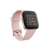 Fitbit Versa 2 Health & Fitness Smartwatch with Heart Rate, Music, Alexa Built-in, Sleep & Swim Tracking, Petal/Copper Rose, One Size (S & L Bands Included)