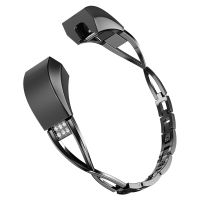 SWEES Bands Compatible for Alta HR Alta Women Small Adjustable Metal Stainless Replacement Elegant Jewelry Design Dressy Bracelet Diamond, Rose Gold, Silver, Black