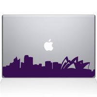 The Decal Guru 2300-MAC-15P-LAV Sydney City Skyline Decal Vinyl Sticker, Lavender, 15" MacBook Pro (2015 & Older)