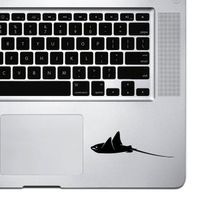 StickAny Palm Series Stingray 1 Sticker for MacBook Pro, Chromebook, and Laptops (Black)