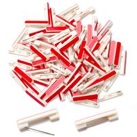 100 White Safety Pin Bar with Adhesive, badge pin backs, name tag pinsWhite Adhesive Safety Pins Back, Adhesive Bar Pins for ID Badge Crafting Parts, back safety bar pins, Best name tag pins available
