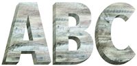 Creative Teaching Press Rustic Wood 2" Uppercase Letter Stickers (8752)