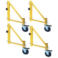 Pro-Series 18 inch Scaffolding Outriggers with Casters - 4 Piece Set