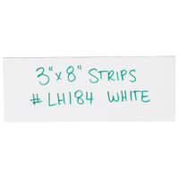 Top Pack Supply Warehouse Labels, Magnetic Strips, 3" x 8", White (Pack of 25)
