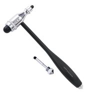 MDF Tromner Neurological Reflex Hammer with built-in brush for cutaneous and superficial responses - Light - HDP Handle - Free-Parts-for-Life & - Black (MDF555P-11)