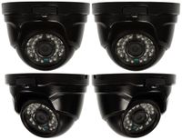 Q-See QTH8056D-4 1080p Dome AnalogHD Security Camera 4-Pack (Black)