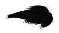 Hareline Dubbin Large Northern Bucktail (black)