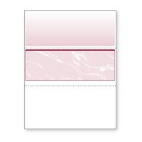 DocuGard Burgundy Marble Middle Check, 8.5 x 11 Inches, 24 lb, 500 Sheets, 1 Check Per Sheet (04511)