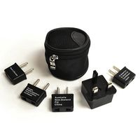 Ceptics International Worldwide Travel Plug Adapter  5 Piece Set, Great for Cell Phones, Battery Chargers,  Laptops to Work in Most Countries