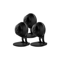 Samsung SNH-C6417BNB SmartCam HD Plus 1080p Full HD Wi-Fi Camera Black Bundle Three Pack (Renewed)
