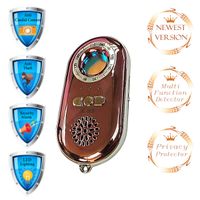 Camera Detector Anti Theft Alarm Hidden Pinhole Camera Finder Anti Spy Personal Security Alarm Motion Vibration Sensor Infrared Laser Scanning Function LED Flashlight Travel Safety (Rose-Gold)