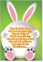 0017 'Chocolate and His Poo' - Funny Easter Greeting Card with 5" x 7" Envelope by NobleWorks