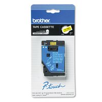 BROTHER International Corp TC7001 TC Tape Cartridge for P-Touch Labelers, 1/2w, Black on Yellow