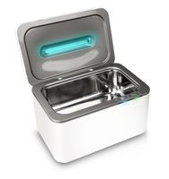 InvisiClean Ultrasonic Cleaner & UV Light Sanitizer - Cleaning Machine for Engagement Rings, Mouth Guards, Parts - Sterilizer for Cell Phones, Makeup Brushes, Nail Tools - UV-C Kills Germs & Mold