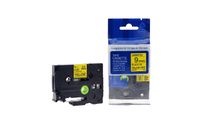 UBICON P Touch Label Tape Compatible with Brother TZ621 Labels; Black on Yellow; Single Pack; 9 mm (3/8 inch) Wide and 8 Meters (26.2 feet) Long;