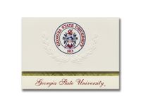 Signature Announcements Georgia State University Graduation Announcements, Platinum style, Elite Pack 20 with Georgia State U. Crest Seal Foil