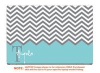 Decalrus - Protective Decal for The Asus ChromeBook Flip C434TA (14" Screen) Laptop with Customized Monogram ASchrmbk14_C434ta-Monogram7