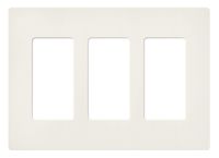 Lutron SC-3-BI Claro Three-gang Wallplate Biscuit