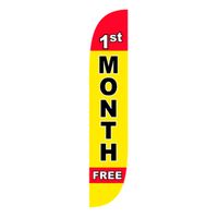 LookOurWay 1st Month Free Feather Flag, 12-Feet