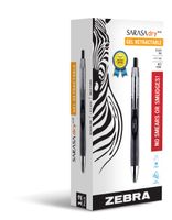Zebra Sarasa Dry X30 Retractable Gel Ink Pens, Medium Point 0.7mm, Black Rapid Dry Ink, 12-Count
