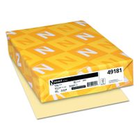 Wausau Exact Index Cardstock, 90 lb, 8.5 x 11 Inches, Pastel Ivory, 250 Sheets (49181)
