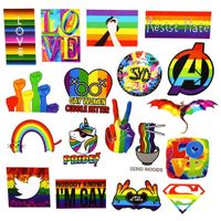 100 Pack Rainbow Stickers for Laptop, Gay Pride Colorful Rainbow Stickers for Water Bottle Bicycle Car Bumper Planner Skateboard Snowboard Fridge