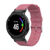 KOERIM Replacement Band Bracelet for Garmin Forerunner 220 230 235 630 620 735 Pin Buckled Canvas Band Wristband