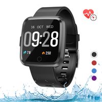 mykit Fitness Tracker w/ Heart Rate Monitor(Black)