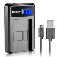 Kastar LCD Slim USB Charger for Olympus Li-90B, Li90B, Li-92B, Tough TG-Tracker, Tough SH-1, SH-2, SP-100, SP-100 IHS, SP-100EE, Tough TG-1 iHS, TG-2 iHS, TG-3, TG-4, SH-50 iHS, SH-60, XZ-2 iHS Camera