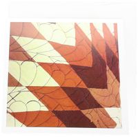 3dRose Red n Ivory Country Quilting - Greeting Cards, 6 x 6 inches, set of 6 (gc_50929_1)