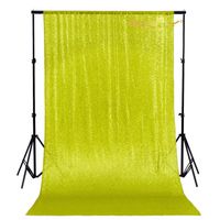 ShinyBeauty Lime Green Sequin Backdrop Curtain 2 Panels 4FTx7FT Cool Photography Backdrops Curtain Panels 84 Set of 2-190919E
