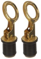 attwood Brass Plated Handle Snap-Handle Drain Plug (Тwо Расk)