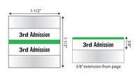 Tabbies Healthcare Admission Index Tabs, 3rd Healthcare Admission 1-1/2"W, Light Green, 100 Tabs Per Pack (14503)